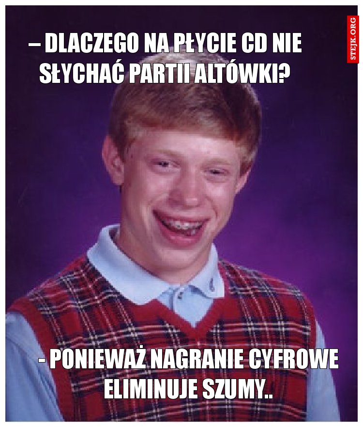 – Dlaczego na płycie CD nie słychać partii altówki?