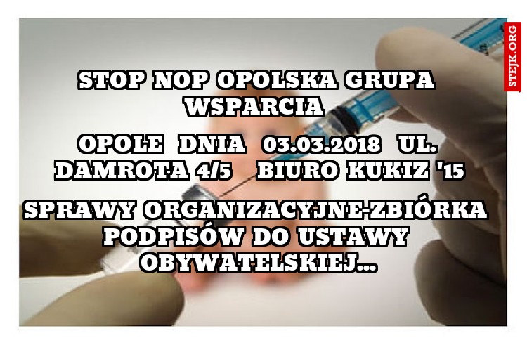Stop nop opolska grupa wsparcia 