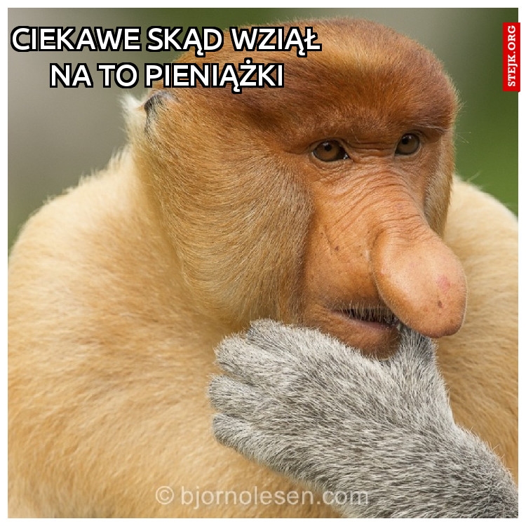 CIEKAWE SKĄD WZIĄŁ NA TO PIENIĄŻKI