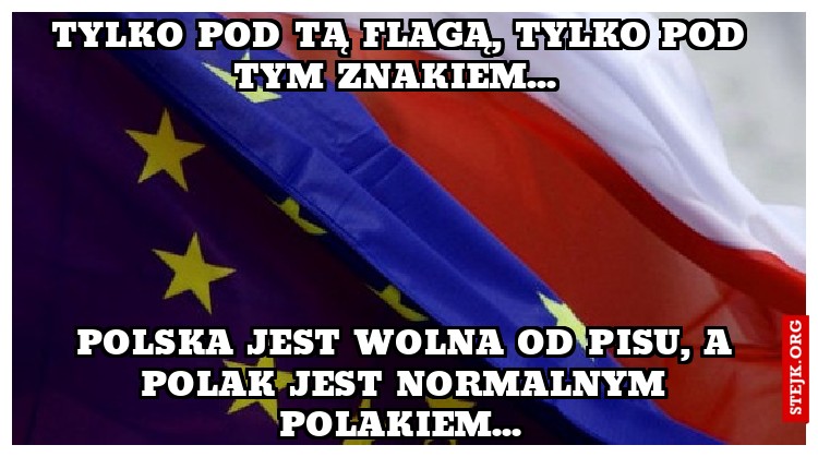 Tylko pod tą flagą, tylko pod tym znakiem... 