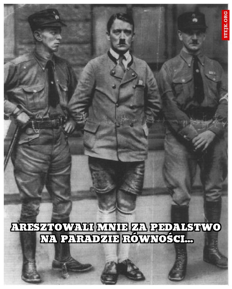 Aresztowali mnie za pedalstwo na paradzie równości...