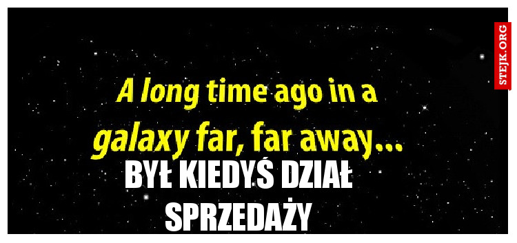 Był kiedyś dział sprzedaży