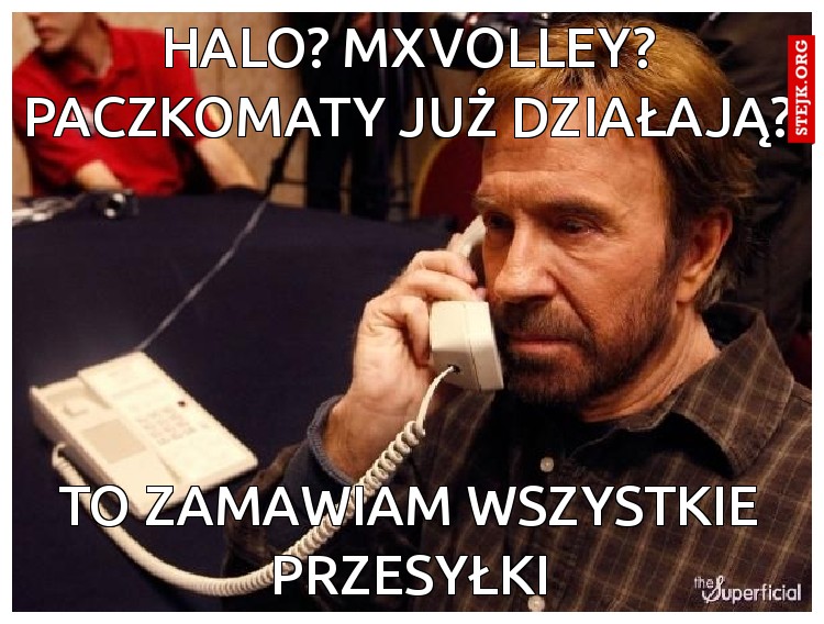 Halo? mxvolley? Paczkomaty już działają?
