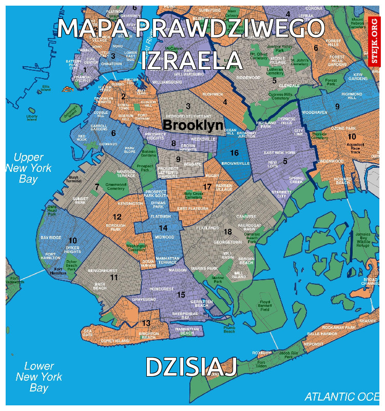 mapa prawdziwego izraela