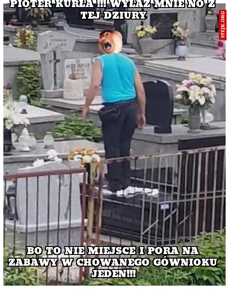 Pioter kurła !!! wyłaź mnie no z tej dziury