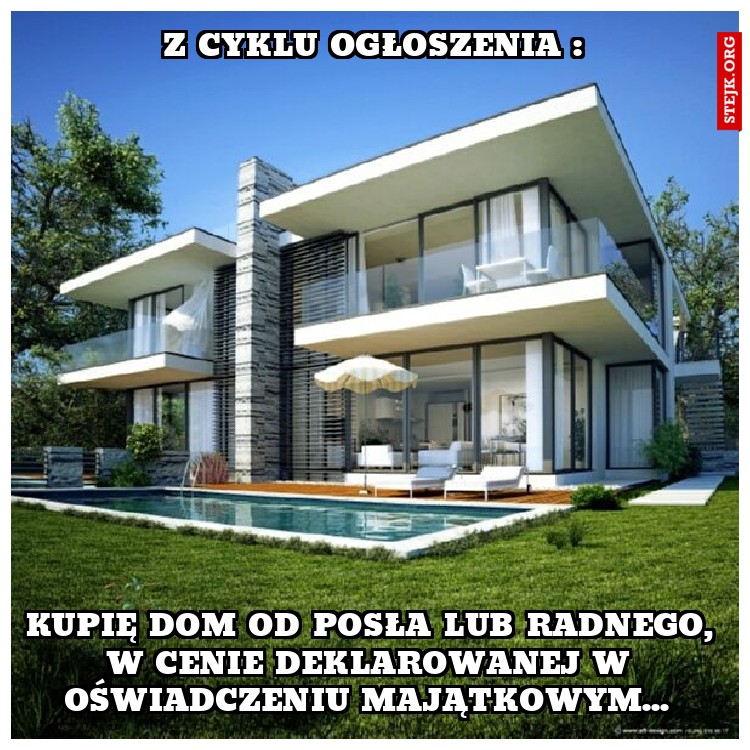 Z cyklu ogłoszenia :