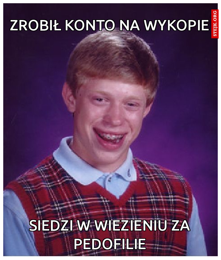 Zrobił konto na wykopie