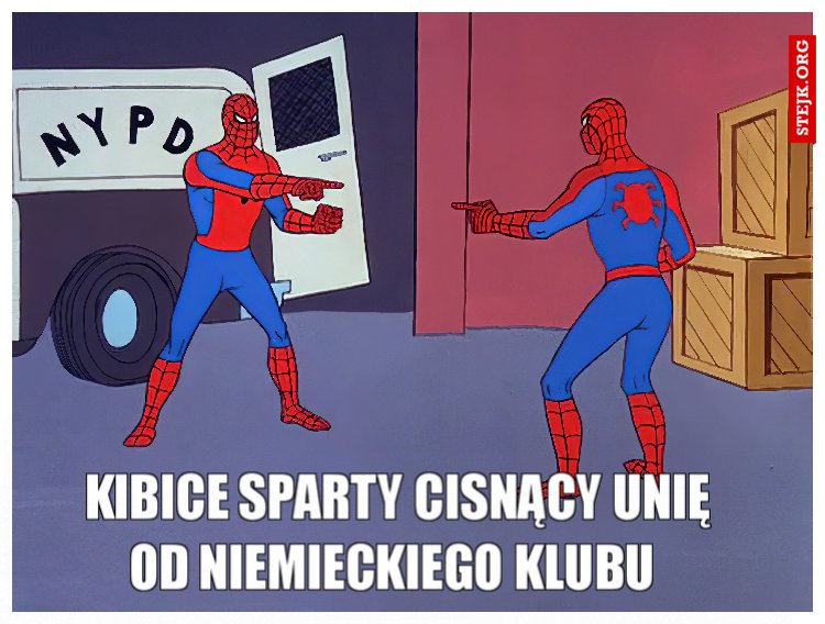 Kibice Sparty cisnący unię 