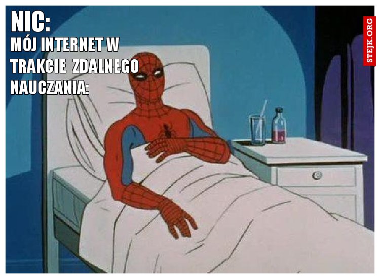 Mój internet w trakcie  zdalnego nauczania