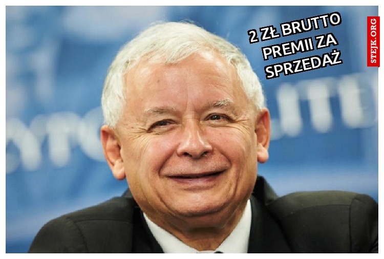 2 zł brutto premii za sprzedaż