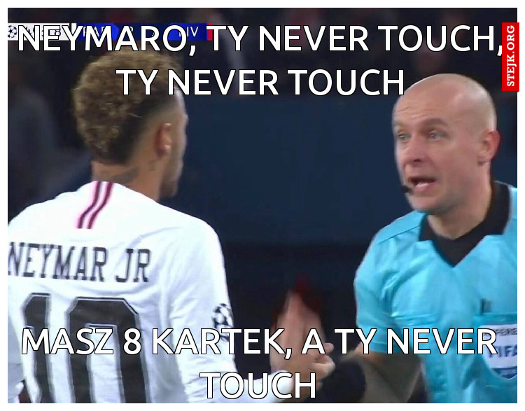 Masz 8 kartek, a Ty never touch