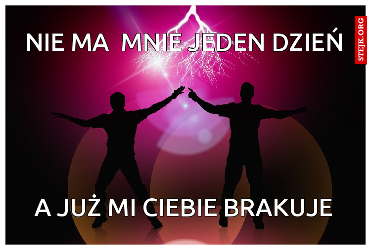 Nie ma  mnie jeden dzień