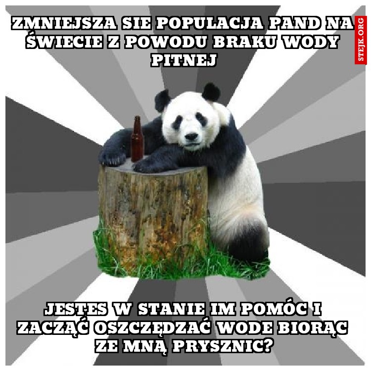 ZMNIEJSZA SIE POPULACJA PAND NA ŚWIECIE Z POWODU BRAKU WODY PITNEJ