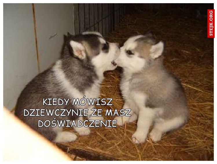 KIEDY MÓWISZ DZIEWCZYNIE,ŻE MASZ DOŚWIADCZENIE