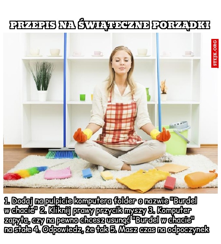 Przepis na świąteczne porządki