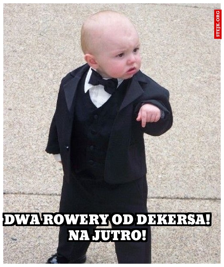 Dwa rowery od Dekersa! na jutro!