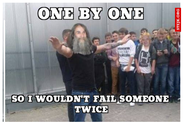 One by one
