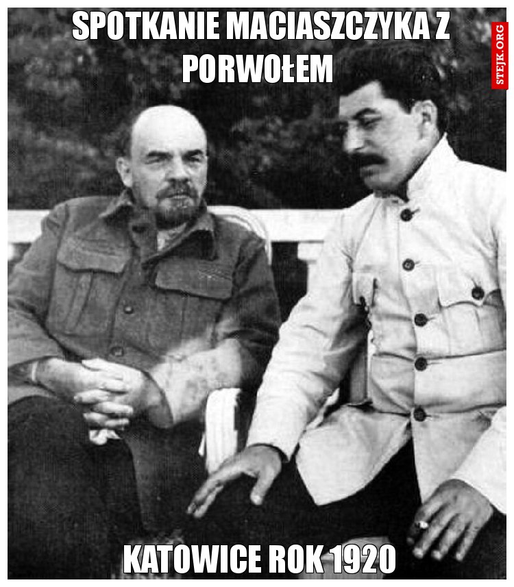 Spotkanie maciaszczyka z porwołem 