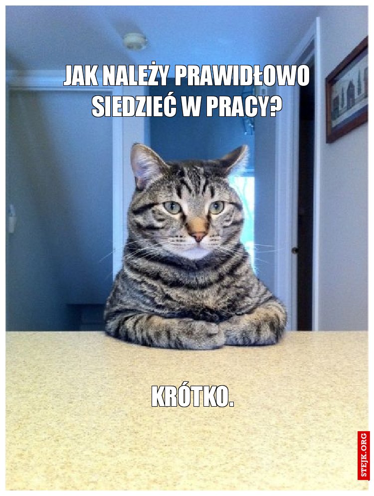 Jak należy prawidłowo siedzieć w pracy?