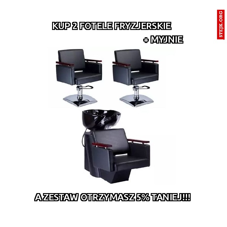 Kup 2 fotele fryzjerskie 