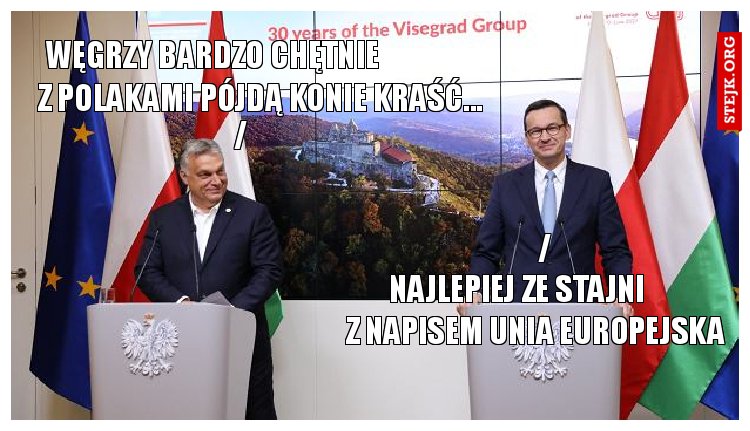węgrzy bardzo chętnie                 z polakami pójdą konie kraść...