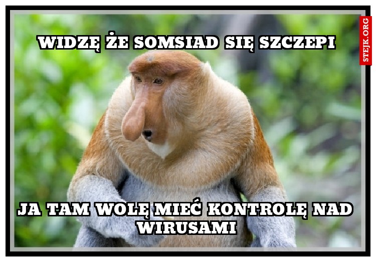 widzę że somsiad się szczepi