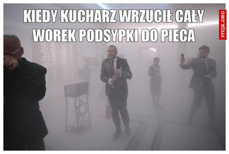 Kiedy kucharz wrzucił cały worek podsypki do pieca