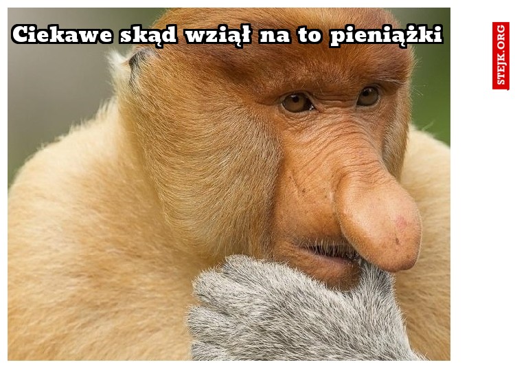 Ciekawe skąd wziął na to pieniążki