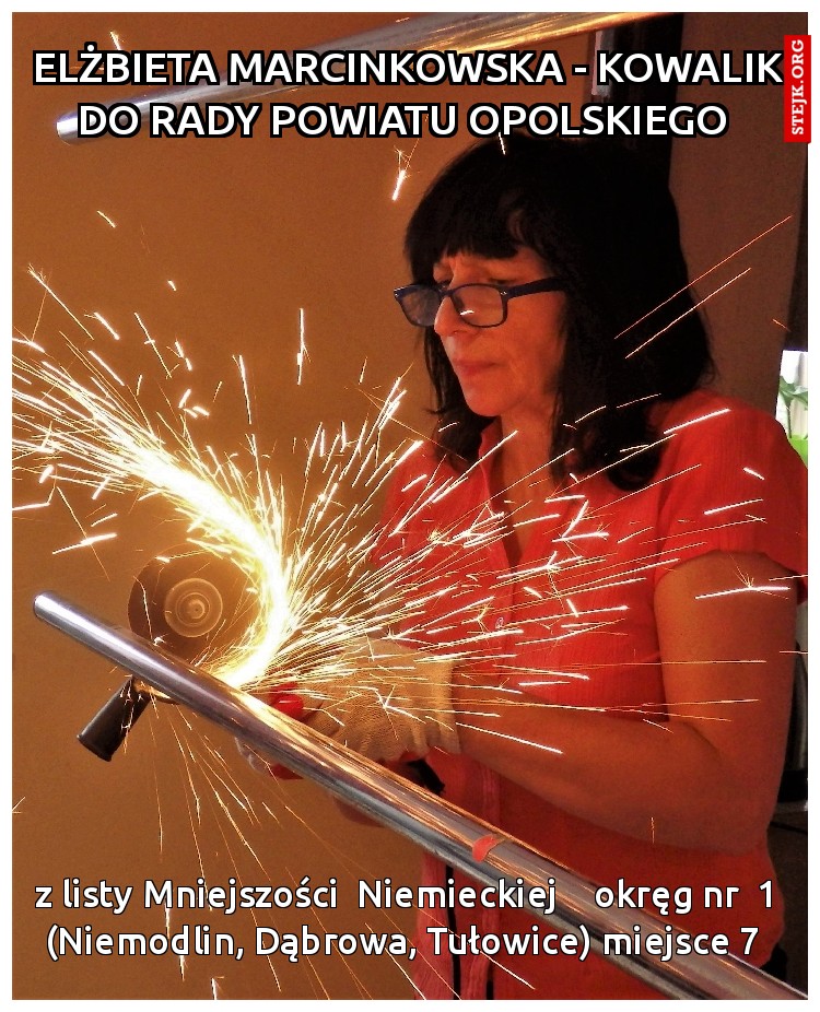 Elżbieta Marcinkowska - Kowalik do Rady Powiatu Opolskiego 