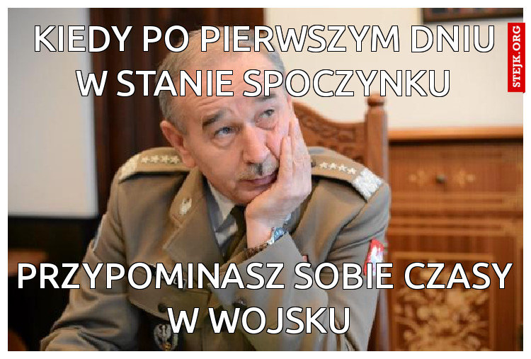 Kiedy po pierwszym dniu w stanie spoczynku