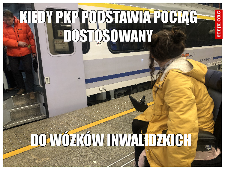 Kiedy PKP podstawia pociąg dostosowany