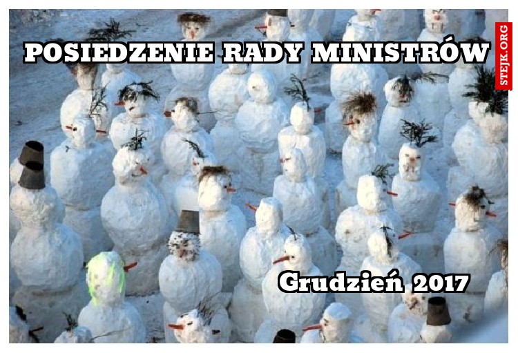 Posiedzenie Rady Ministrów