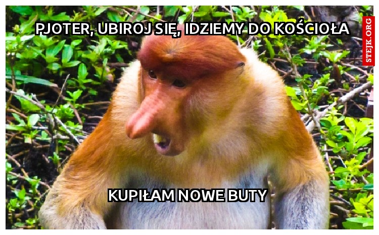 PJOTER, UBIROJ SIĘ, IDZIEMY DO KOŚCIOŁA
