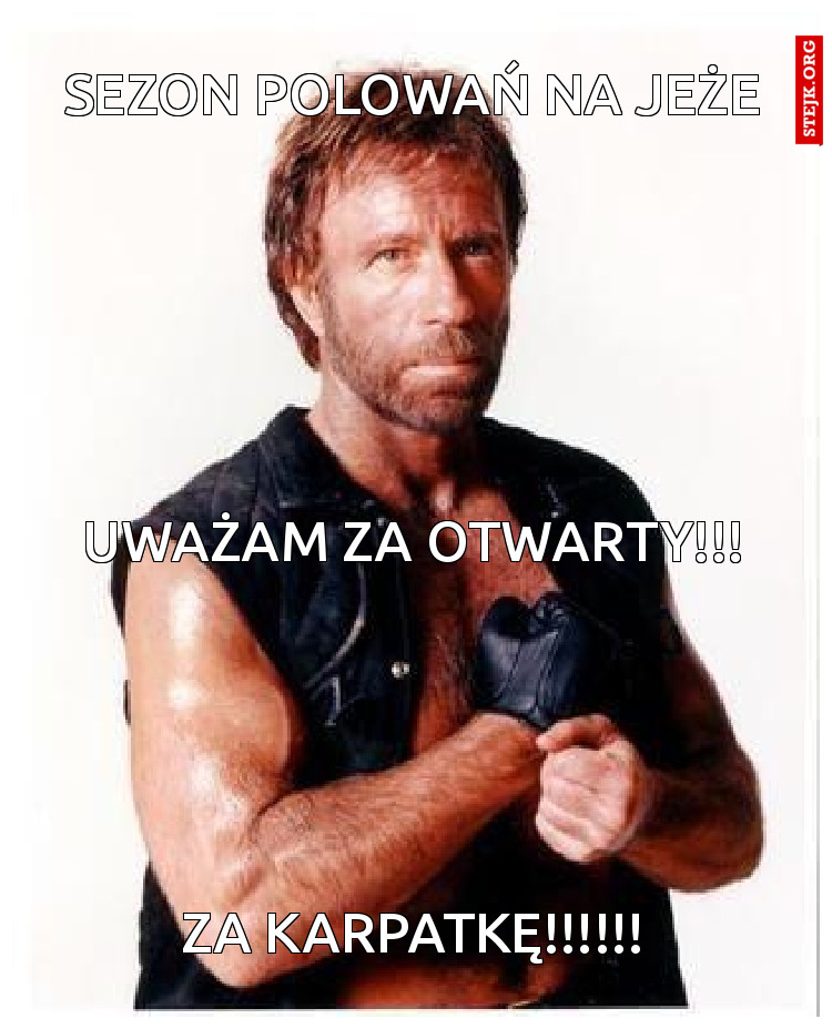Sezon polowań na jeże