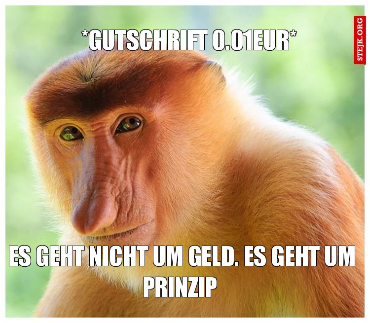 *Gutschrift 0.01EUR*