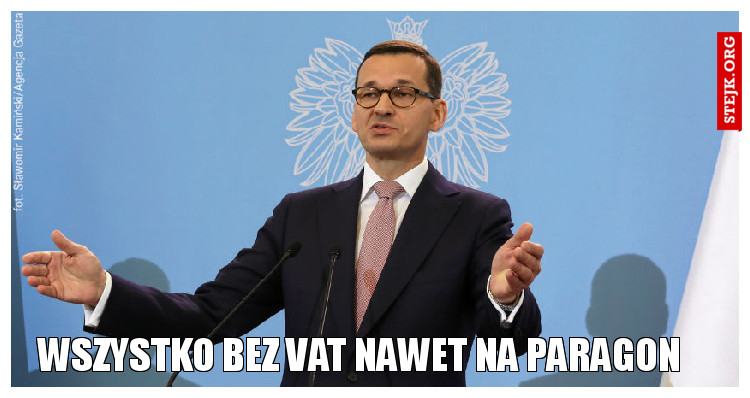 Wszystko bez VAT nawet na paragon