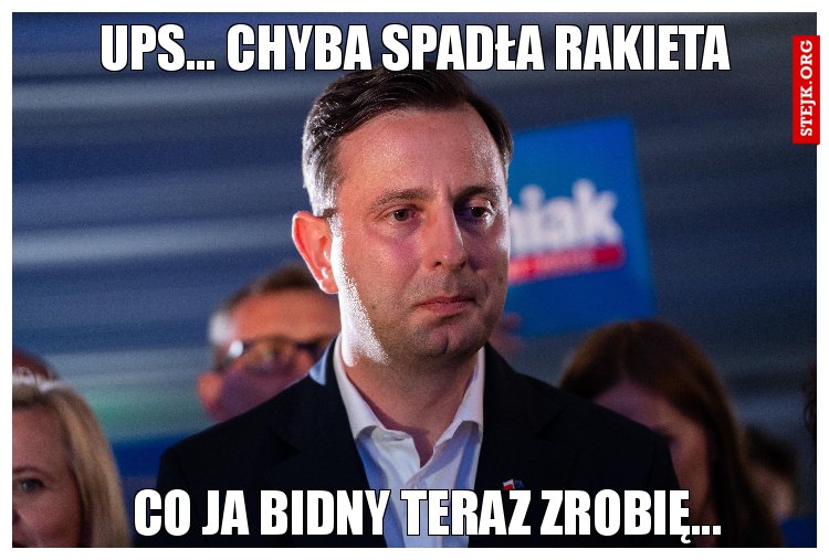 Ups... chyba spadła rakieta