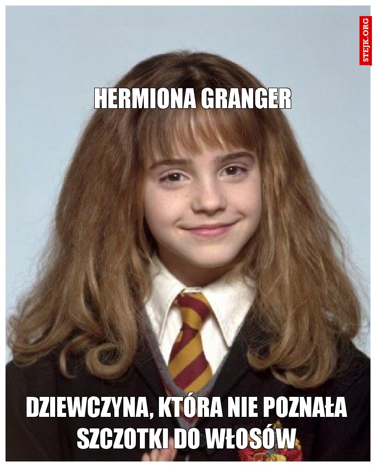 Dziewczyna, która nie poznała szczotki do włosów
