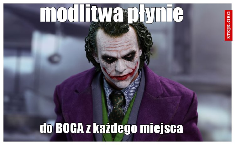 modlitwa płynie