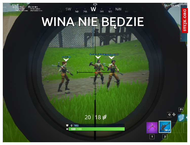 Wina nie będzie 