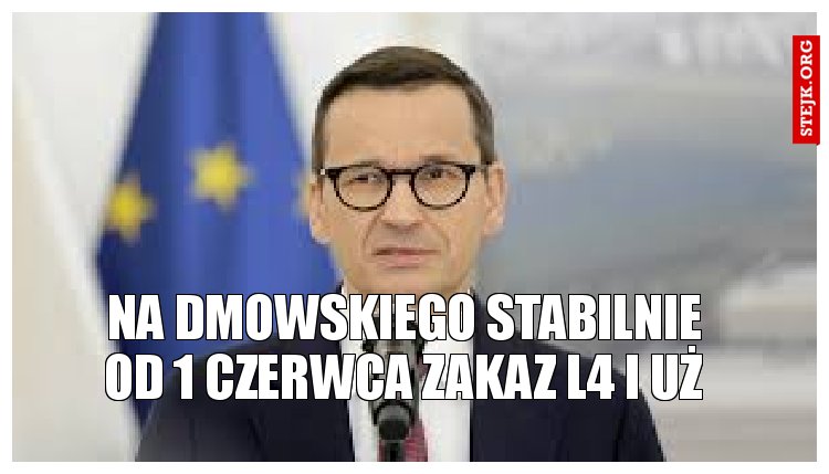 Na dmowskiego stabilnie