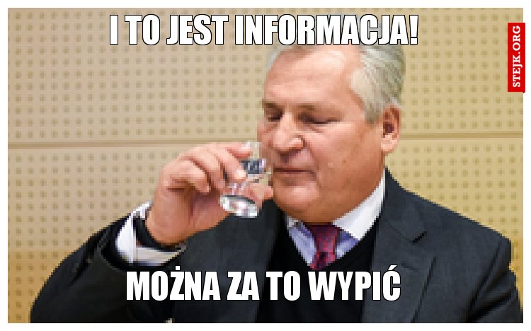 I to jest informacja!