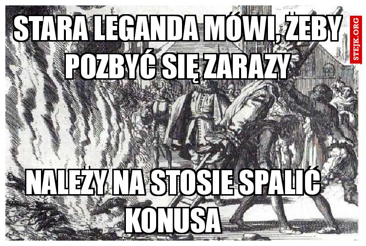 Należy na stosie spalić konusa