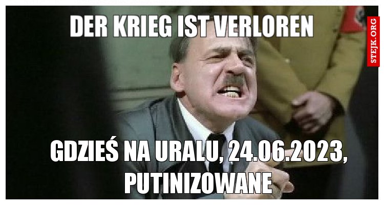 Der krieg ist verloren
