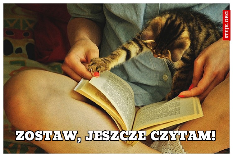 Zostaw, jeszcze czytam!