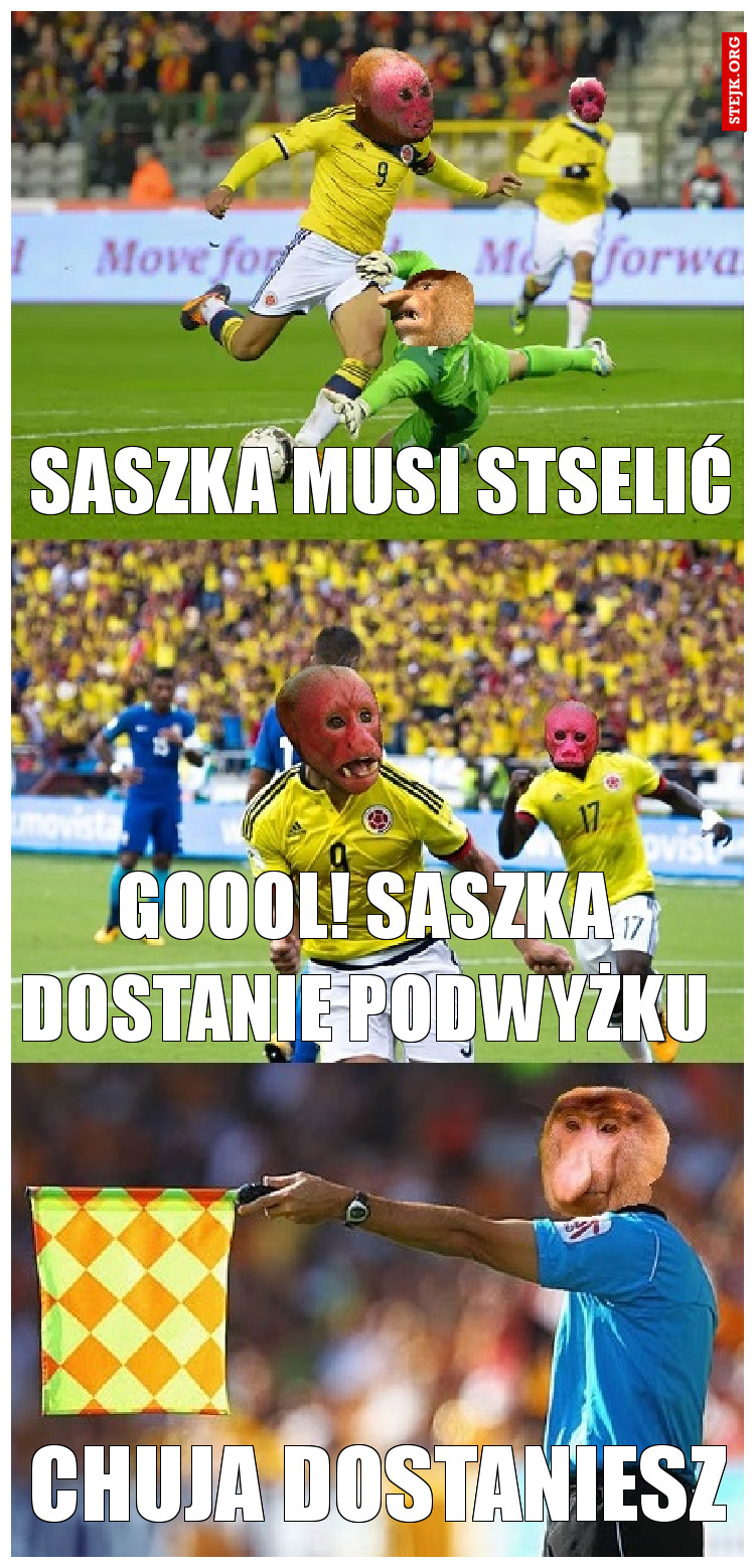 Saszka musi stselić