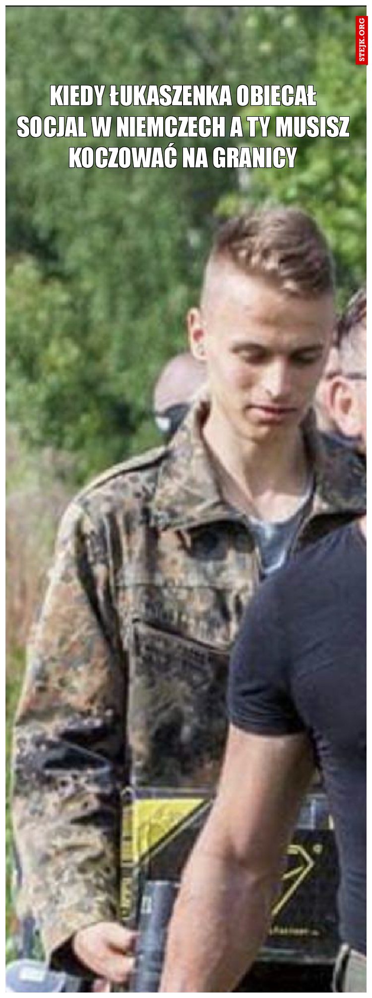 Kiedy Łukaszenka obiecał socjal w Niemczech a ty musisz koczować na granicy
