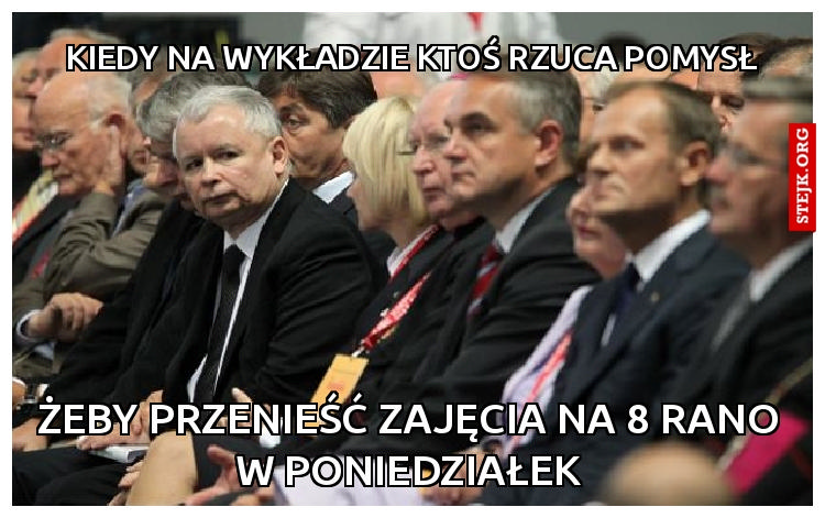 Kiedy na wykładzie ktoś rzuca pomysł