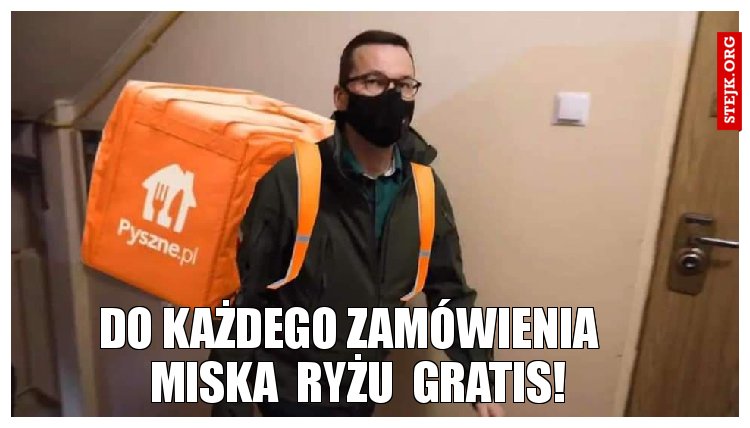 do każdego zamówienia