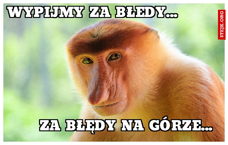WYPIJMY ZA BŁEDY...